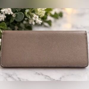 Celine Yellow and Gray Leather Wallet